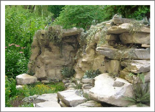 Yorkstone garden